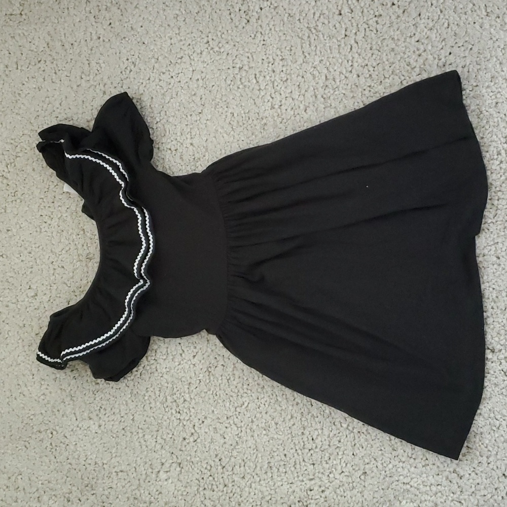 Girl Janie and Jack black dress size 12